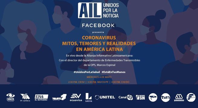 Facebook y Alianza Informativa Latinoamericana transmiten especial online sobre coronavirus