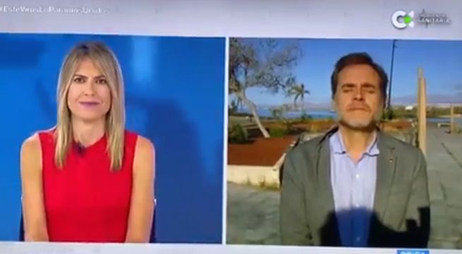 Reportero en España se queda dormido cuando estaban en vivo
