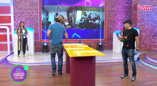 Thais Casalino, Giovanna Valcárcel y nuestros conductores compitieron en 'Contigo en Casa'