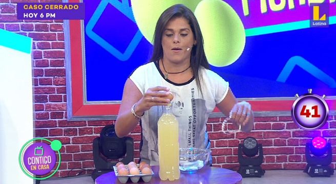 Giovanna Valcárcel y Mathías Brivio se enfrentaron en esta prueba
