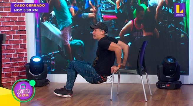 Melissa Loza pone a prueba a Mathías Brivio con esta rutina de ejercicio