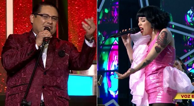 Gilberto Santa Rosa y Mon Laferte se midieron en tremenda batalla