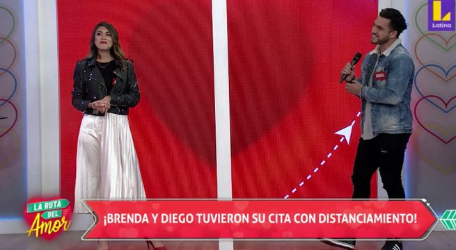 Brenda y Diego tuvieron una cita con distanciamiento