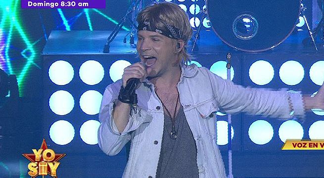Imitador de Jon Bon Jovi interpretó “It’s my life” en su primera presentación