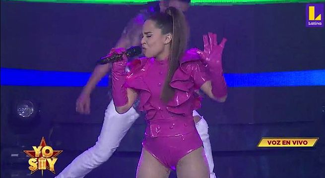 Imitadora de Danna Paola cantó “Mala fama” en su primer concierto en Yo Soy