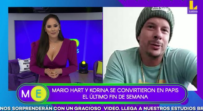 Mario Hart y Korina Rivadeneira se convirtieron en padres