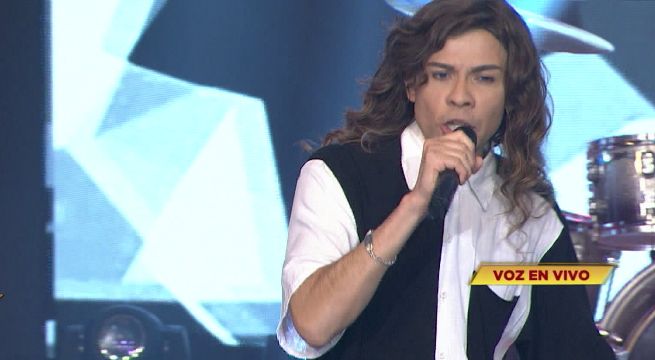 Imitador de Miguel Mateos intentó convencer al jurado con su presentación