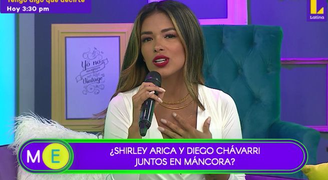 Así reaccionó Shirley Arica cuando le preguntaron si se encontró con Diego Chávarri en Máncora