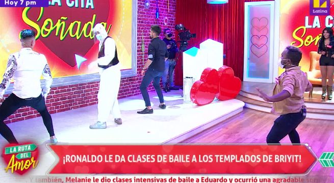 Ronaldo le da clases de baile a los templados de Briyit