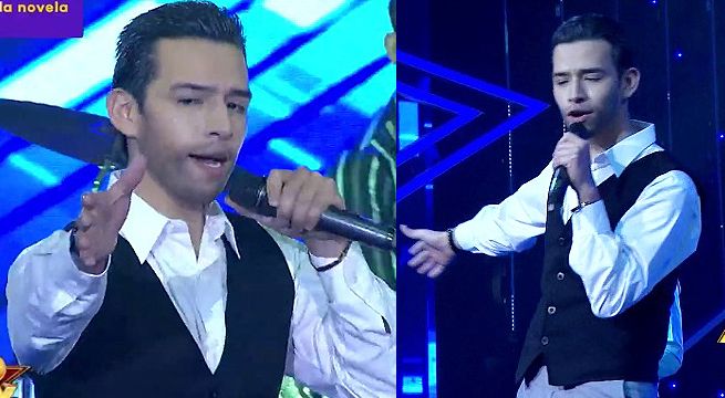 Imitador de Marcos Llunas cantó “Eres mi debilidad” en la Noche de Eliminación