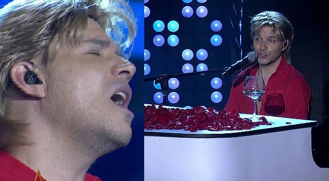 Imitador de Jon Bon Jovi cautivó al jurado con “Bed of roses”