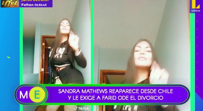 Sandra Mathers reaparece y le pide el divorcio a Farid Ode