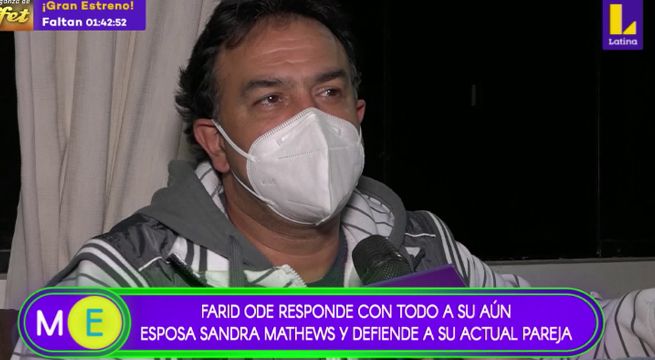 Farid Ode responde a su aún esposa Sandra Mathers