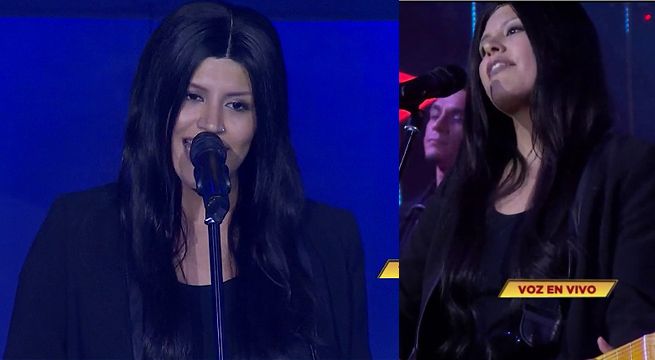 Imitadora de Alanis Morissette cantó “Hands clean” para cerrar la gala del sábado