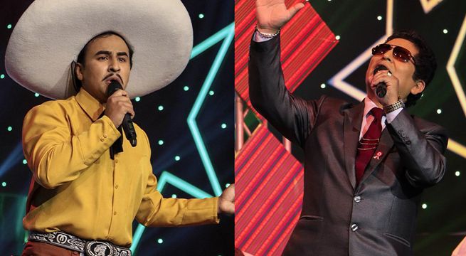 Imitadores de Luis Abanto Morales y Pedro Infante pusieron en aprietos al jurado con su batalla