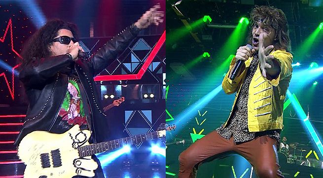 Imitadores de Jon Bon Jovi y Alex Lora retumbaron el escenario con su batalla