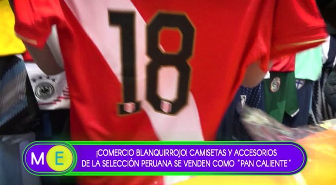 Camisetas y accesorios de la Selección Peruana son de lo más vendidos