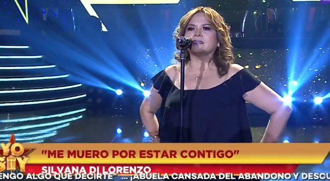 La imitadora de Silvana Di Lorenzo cantó ‘Me muero por estar contigo’