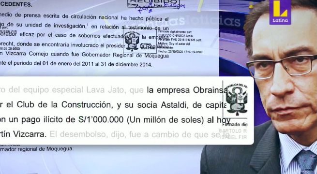 Presentan nueva moción de vacancia contra el presidente Martín Vizcarra