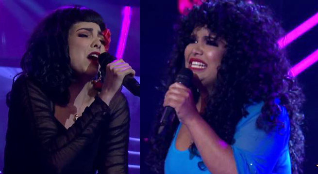 Imitadoras de Amanda Miguel y Mon Laferte cantaron “Él me mintió”