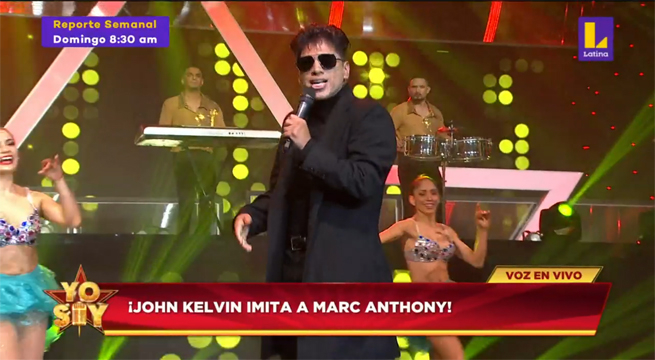 John Kelvin sorprendió en Yo Soy con su imitación de Marc Anthony