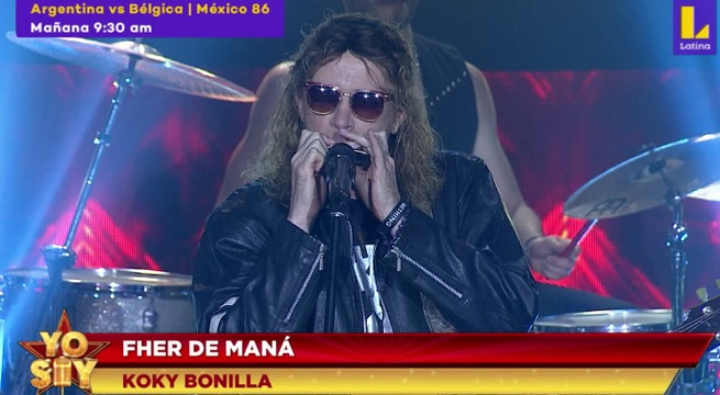 Koky Bonilla sorprendió en Yo Soy con su imitación de Fher de Maná