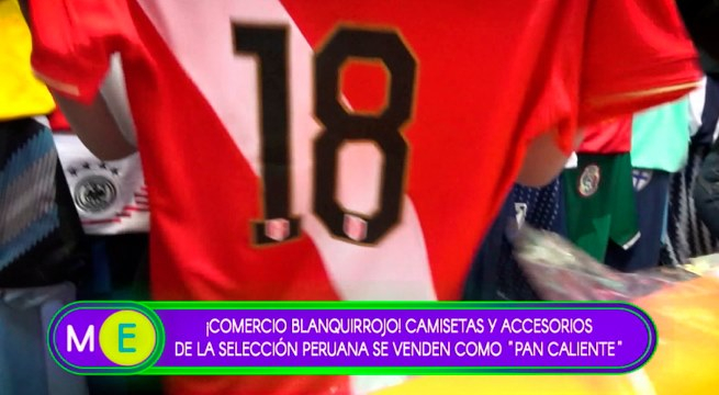 Camisetas y accesorios de la Selección Peruana son de lo más vendidos