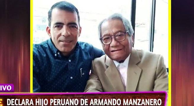 Declara Rodrigo Manzanero, el hijo peruano de Armando Manzanero