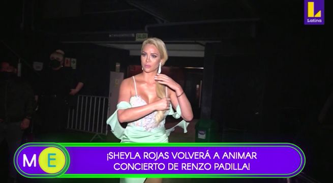 Sheyla Rojas animó concierto de Renzo Padilla