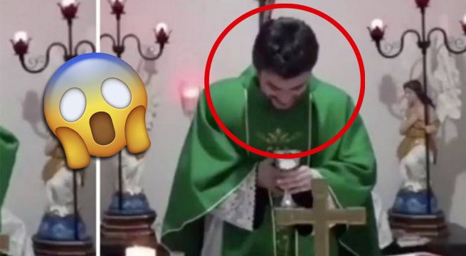 Sacerdote se hace viral por tener un ataque de risa en plena misa [VIDEO]