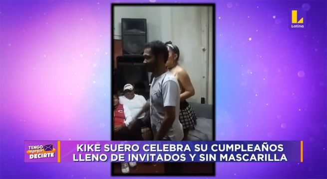 Kike Suero celebra su cumpleaños lleno de invitados y sin mascarilla