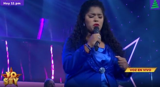 La imitadora de Eva Ayllón cantó “Huye de mi”