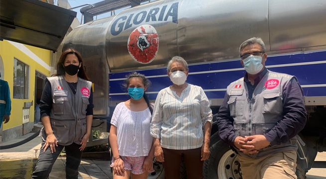 Entregan 36 toneladas de agua potable para vecinos del distrito de Chaclacayo