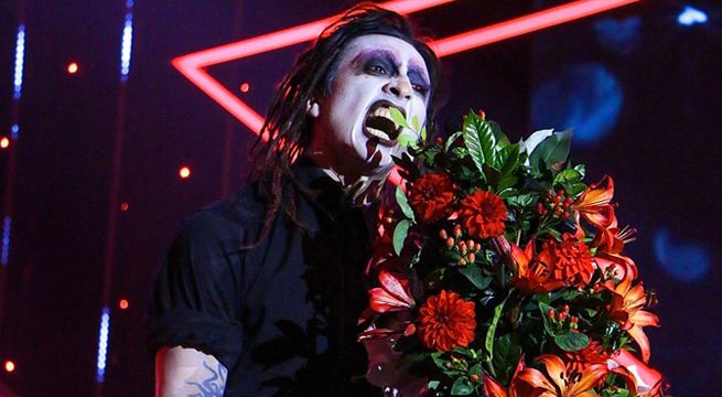 Imitador de Marilyn Manson se conmovió al cantar “Coma white”