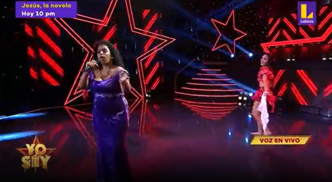 La imitadora de Eva Ayllón cantó “Ritmo, color y sabor”  