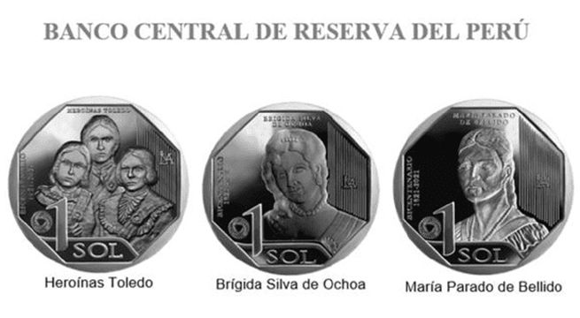 Conoce a las mujeres que aparecen en las nuevas monedas de 1 sol