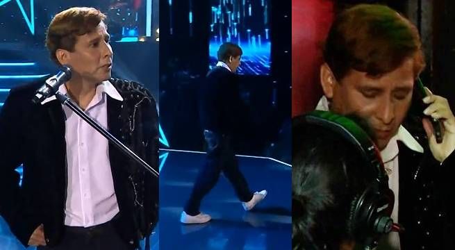 Imitador de Ricardo Montaner abandonó el escenario antes de terminar su canción