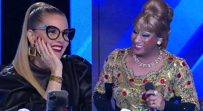 Imitador de Celia Cruz se apoderó del escenario al cantar 