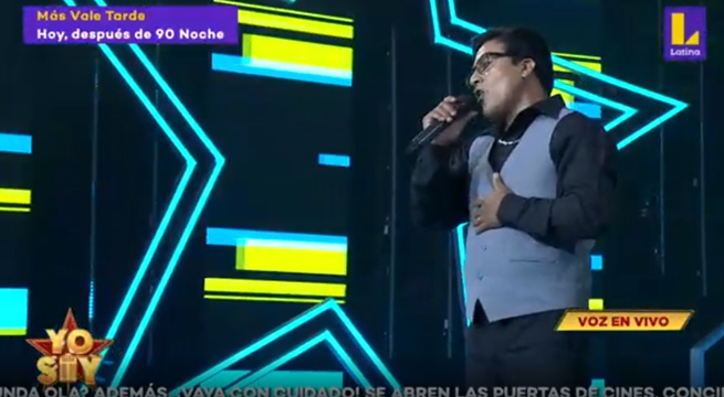 El imitador de Lucho Paz cantó “La Cabaretera”