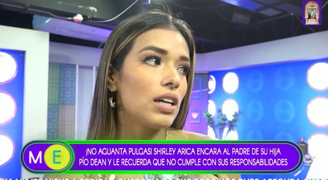 Shirley Arica encara al padre de su hija