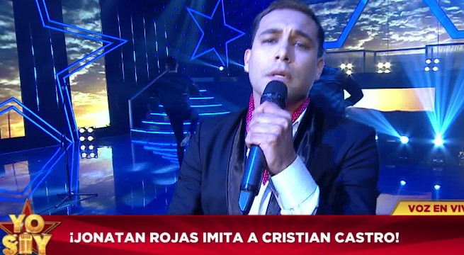 Jonathan Rojas sorprendió en Yo Soy con su imitación de Cristian Castro