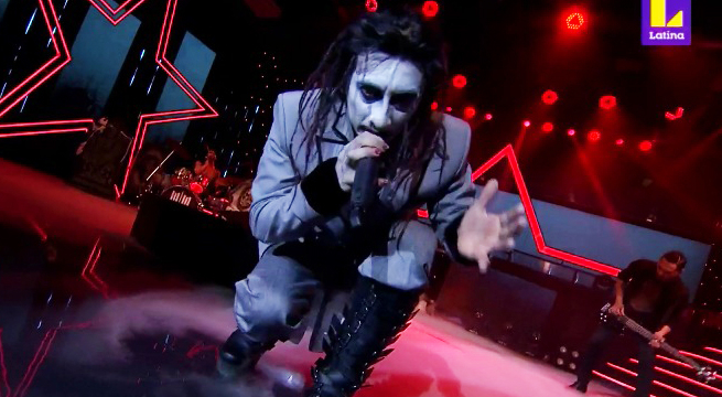 Imitador de Marilyn Manson cantó “This is Halloween” para cerrar la gala del martes