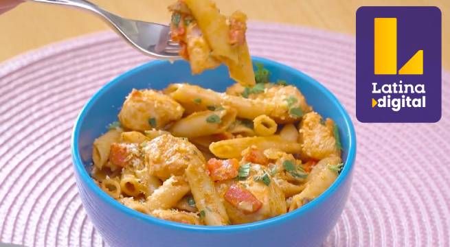 Mira cómo preparar una exquisita ‘Pasta con pollo’ [Video]