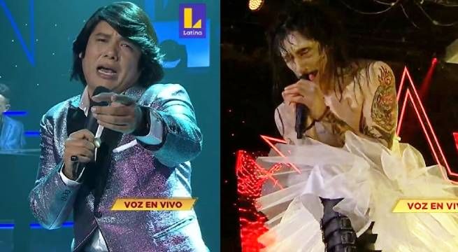 Imitador de Marilyn Manson se impuso al Sandro peruano en tremendo duelo