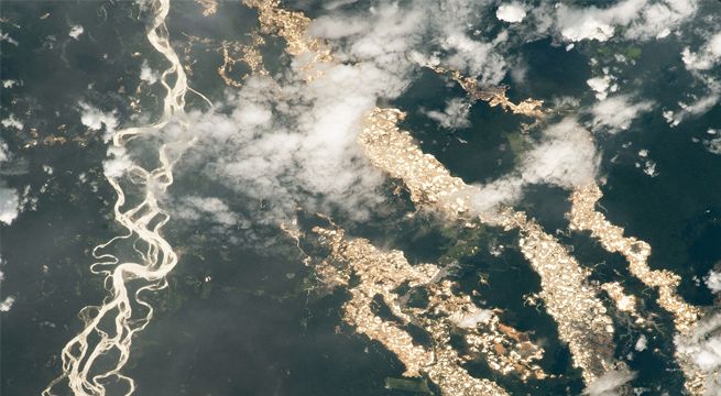 Captan sorprendentes ‘ríos de oro’ en Perú desde la Estación Espacial Internacional