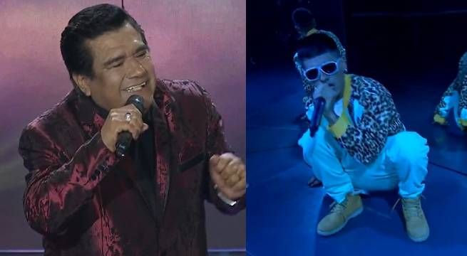 Imitador de Lucho Barrios sorprendió al Bad Bunny peruano en la gala del jueves