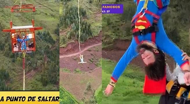 Andrés, Óscar y Gonzalo desafiaron todos sus temores con el 'Bungee jumping'