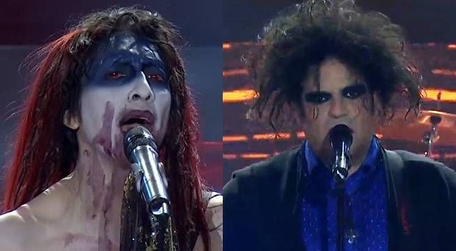 Imitadores de Marilyn Manson y Robert Smith no se dieron tregua en su duelo