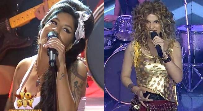 Imitadoras de Amy Winehouse y Shakira se enfrentaron en la gala del sábado