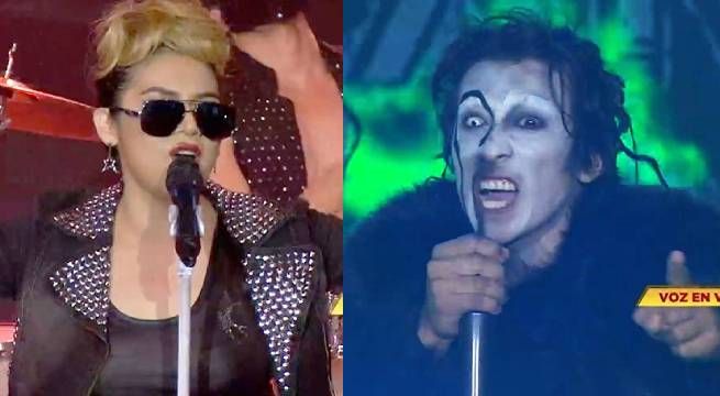 Imitadores de Pink y Marilyn Manson retumbaron el escenario con su duelo